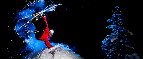 Night Skiing Photography